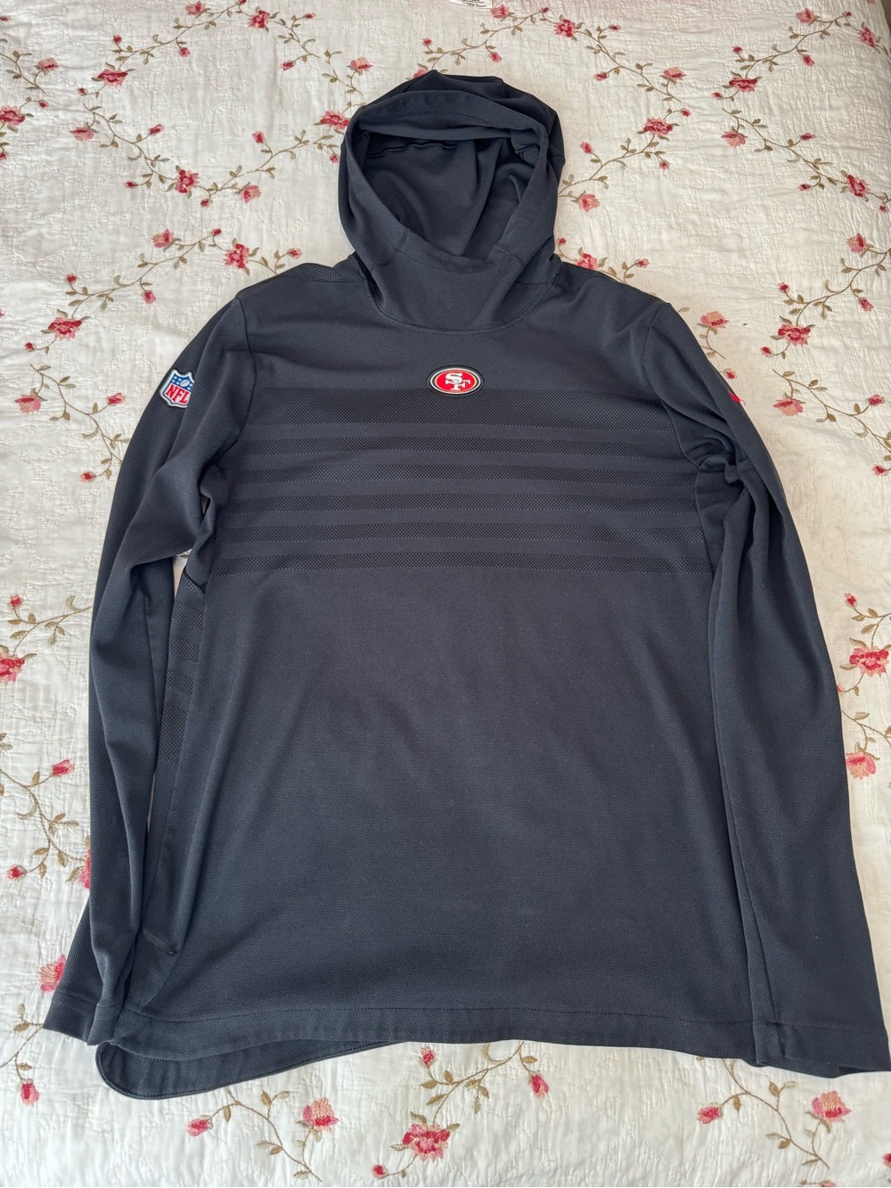49ers nike pullover medium